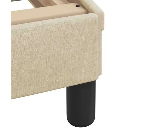 Lovos Rėmas Be Čiužinio, Kreminės Spalvos, 140X190cm Audinys