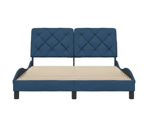 Lovos Rėmas Be Čiužinio, Mėlynos Spalvos, 140X190cm Audinys