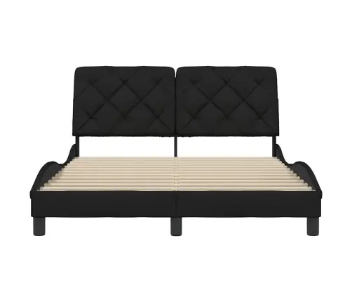 Lovos Rėmas Be Čiužinio, Juodos Spalvos, 140X200cm Audinys