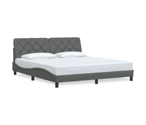 Voodiraam Ilma Madratsita, Tumehall, 180X200 cm Kangas