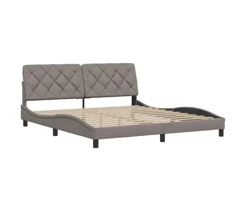 Voodiraam Ilma Madratsita, Pruunikashall, 180X200 cm Kangas