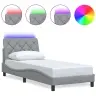 Lovos Rėmas Su Led Be Čiužinio, Šviesiai Pilkas, 90X190 Cm