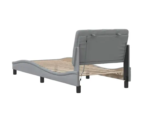 Lovos Rėmas Su Led Be Čiužinio, Šviesiai Pilkas, 90X190 Cm