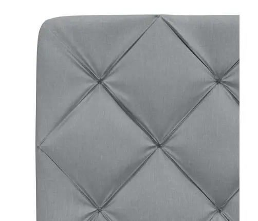 Gultas Rāmis Ar Led Bez Matrača, Gaiši Pelēks, 90X200Cm, Audums Vidaxl