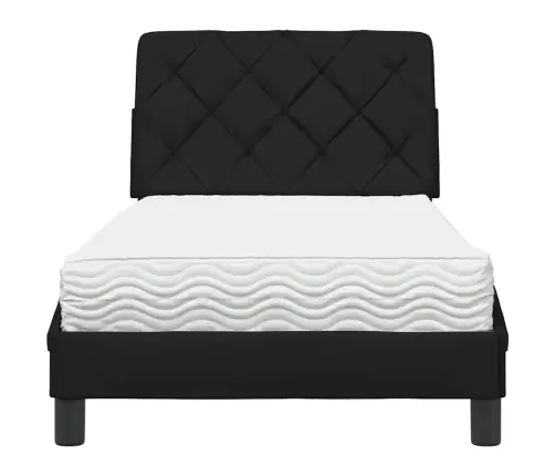 Voodi Koos Madratsiga, Must, 80 X 200 cm Kangas