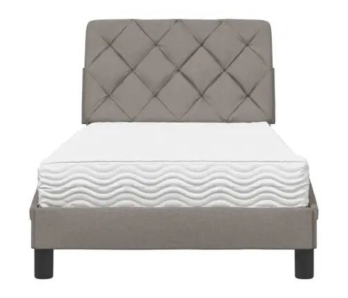 Lova Su Čiužiniu, Taupe Spalvos, 80X200cm Audinys