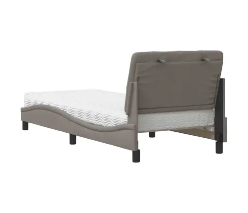 Lova Su Čiužiniu, Taupe Spalvos, 80X200cm Audinys