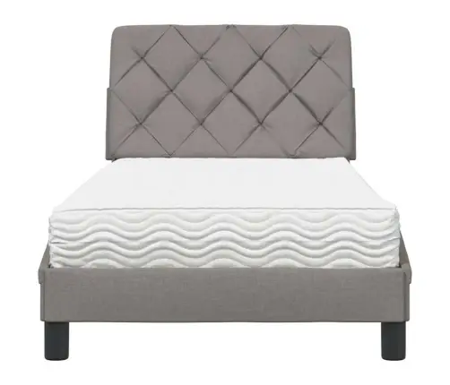 Voodi Koos Madratsiga, Pruunikashall, 90 X 190 cm Kangas