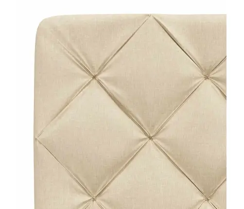 Lova Su Čiužiniu, Kreminės Spalvos, 90X190cm Audinys