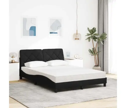 Lova Su Čiužiniu, Juodos Spalvos, 120X200cm Audinys