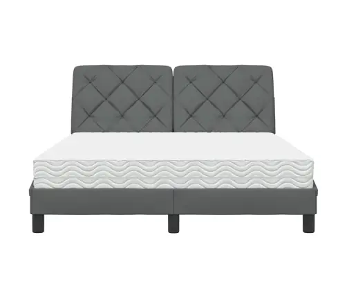 Voodi Madratsiga,Tumehall, 140X190 cm Kangas