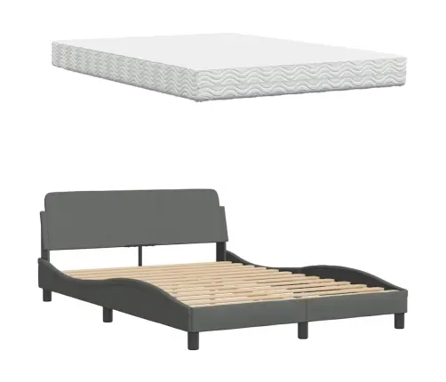 Voodi Madratsiga,Tumehall, 140X190 cm Kangas