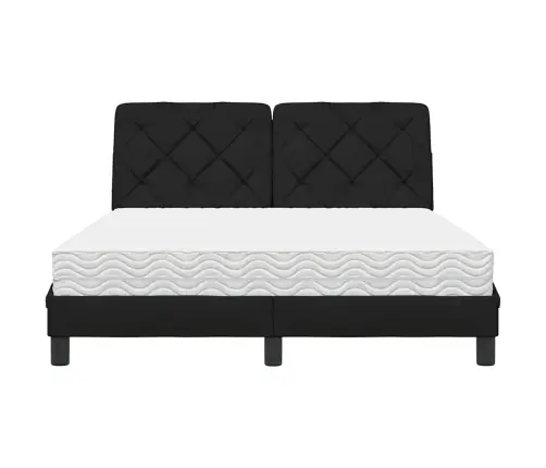 Voodi Madratsiga,Must, 140X190 cm Kangas