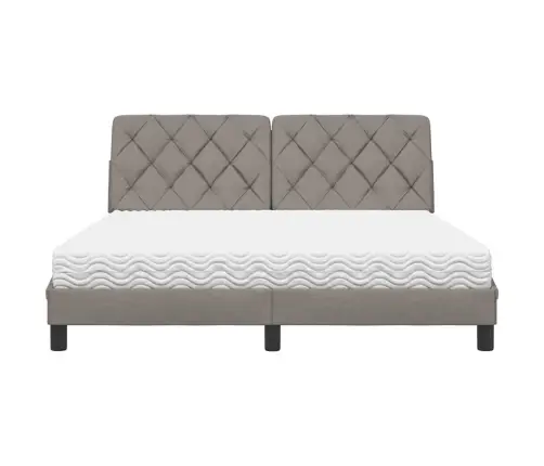 Voodi Madratsiga, Pruunikashall, 160X200 cm Kangas