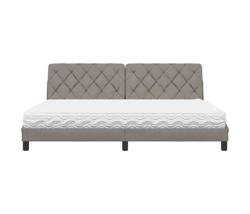 Lova Su Čiužiniu, Taupe Spalvos, 200X200cm Audinys