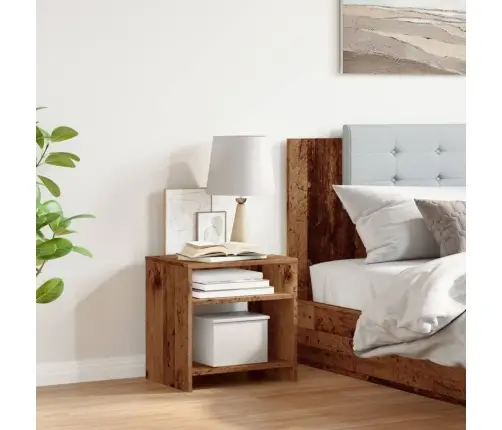Naktsskapītis, Veca Koka, 40X30X40 Cm, Inženierijas Koks Vidaxl