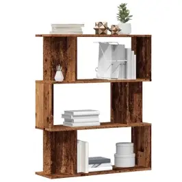 Raamatukapp Vana Puit 80X24X96 Cm Engineered Wood