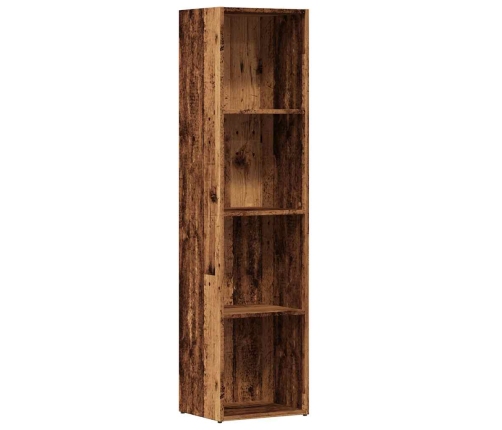 Grāmatu Skapis Old Wood 36X30X143 Cm Engineered Wood Vidaxl