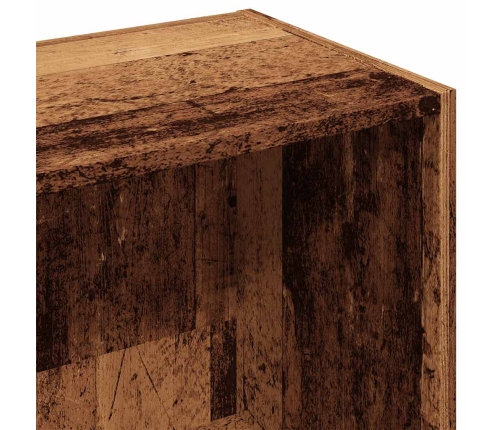 Grāmatu Skapis Old Wood 36X30X143 Cm Engineered Wood Vidaxl