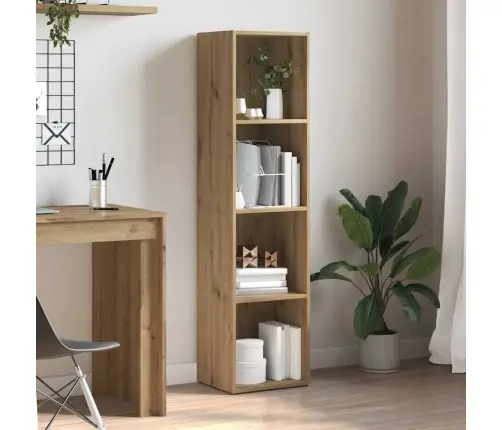 Grāmatu Skapis Artisan Oak 36X30X143 Cm Engineered Wood Vidaxl