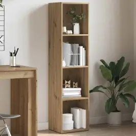 Grāmatu Skapis Artisan Oak 36X30X143 Cm Engineered Wood Vidaxl