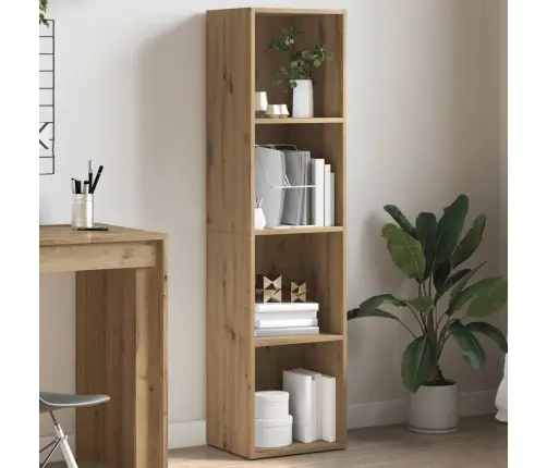 Grāmatu Skapis Artisan Oak 36X30X143 Cm Engineered Wood Vidaxl