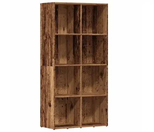Grāmatu Skapis Old Wood 66X30X130 Cm Engineered Wood Vidaxl