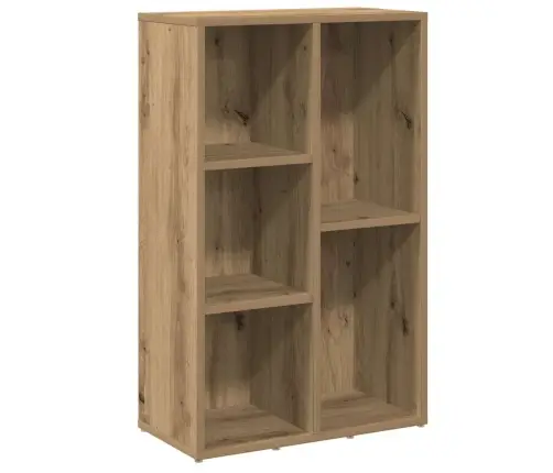 Grāmatu Plaukts, Koka Krāsa, 50X25X80 Cm, Inženierijas Koks Vidaxl