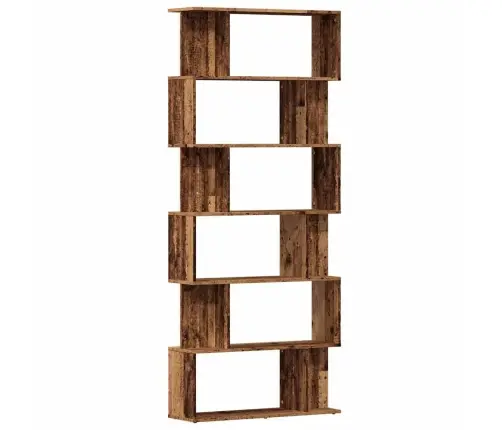 Grāmatu Skapis Old Wood 80X24X192 Cm Engineered Wood Vidaxl