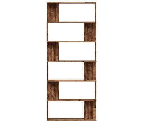 Grāmatu Skapis Old Wood 80X24X192 Cm Engineered Wood Vidaxl