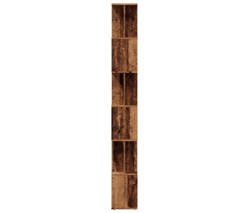 Grāmatu Skapis Old Wood 80X24X192 Cm Engineered Wood Vidaxl