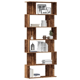 Grāmatu Skapis Old Wood 80X24X192 Cm Engineered Wood Vidaxl