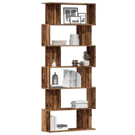 Grāmatu Skapis Old Wood 80X24X192 Cm Engineered Wood Vidaxl