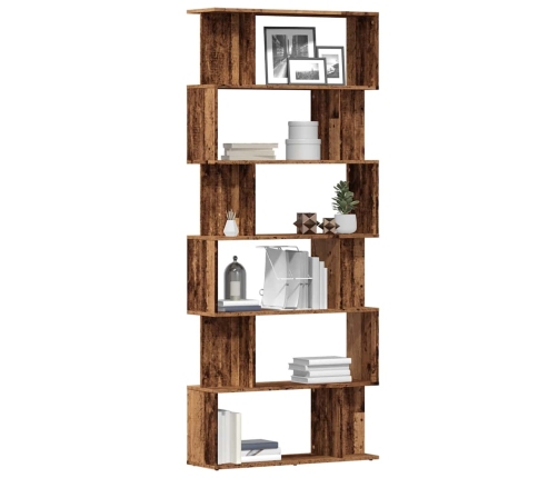 Grāmatu Skapis Old Wood 80X24X192 Cm Engineered Wood Vidaxl