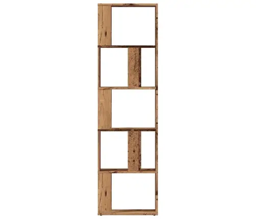 Grāmatu Plaukts, Veca Koka, 45X24X159 Cm, Inženierijas Koks Vidaxl