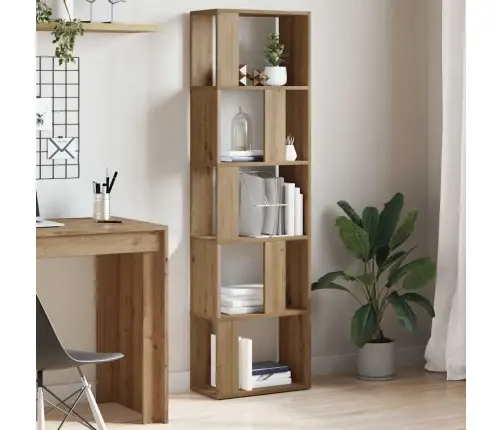 Grāmatu Plaukts, Koka Krāsa, 45X24X159 Cm, Inženierijas Koks Vidaxl