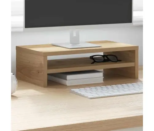 Monitora Statīvs Artisan Oak 42X24X13 Cm Engineered Wood Vidaxl
