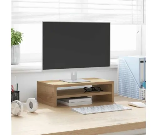 Monitora Statīvs Artisan Oak 42X24X13 Cm Engineered Wood Vidaxl