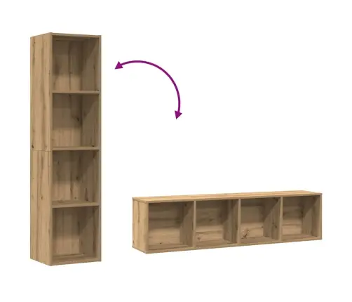 Knygų Spintelė / Televizoriaus Spintelė Artisan Ąžuolas