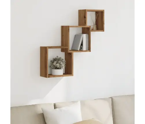 Sieninės Lentynos, Artisano, 68X15X68cm Mdp, Kubo Formos