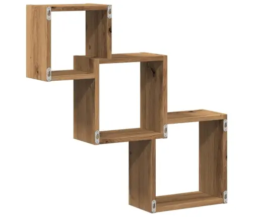 Sieninės Lentynos, Artisano, 68X15X68cm Mdp, Kubo Formos