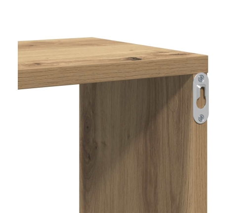 Sienas Plaukts Artisan Ozols 104X20X58,5 Cm Inženierijas Koks Vidaxl