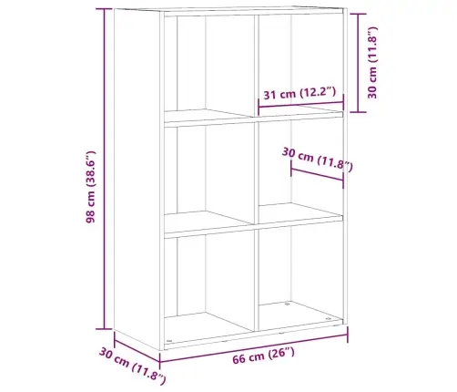 Raamatukapp/Puhvetkapp Vana Puit 66X30X98 Cm Engineered Wood Raamatukapp/Puhvetkapp Vana Puit 66X30X98 Cm Engineered Wood