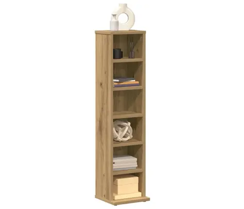 Cd Skapis Artisan Oak 21X20X88 Cm Engineered Wood Vidaxl