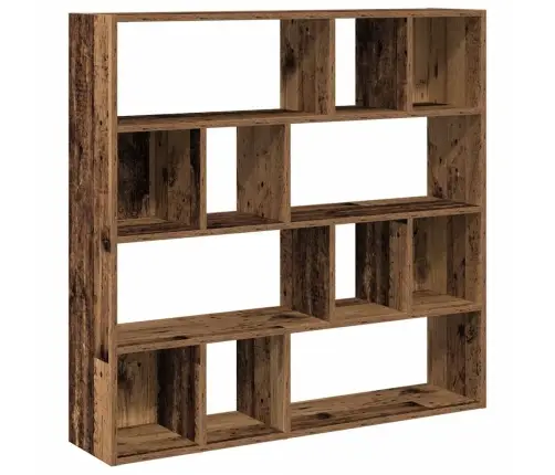 Knygų Spinta/Kambario Pertvara Sena Mediena 105X24X102 Cm