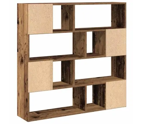 Knygų Spinta/Kambario Pertvara Sena Mediena 105X24X102 Cm