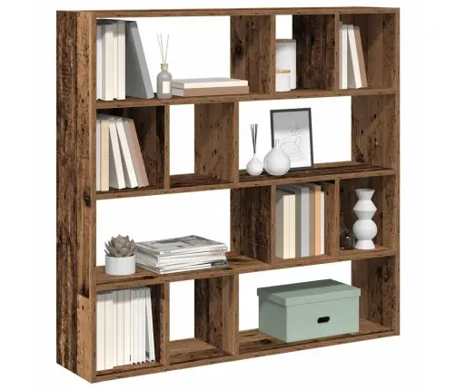 Knygų Spinta/Kambario Pertvara Sena Mediena 105X24X102 Cm