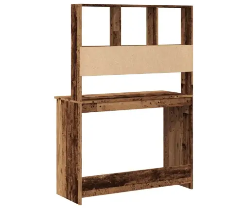 Rakstāmgalds Ar Plauktiem, Veca Koka, 102X45X148 Cm, Koks Vidaxl