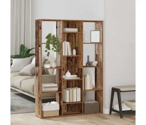 Ruumijagaja/Raamatukapp Vana Puit 100X24X140 Cm Tehniline Puit