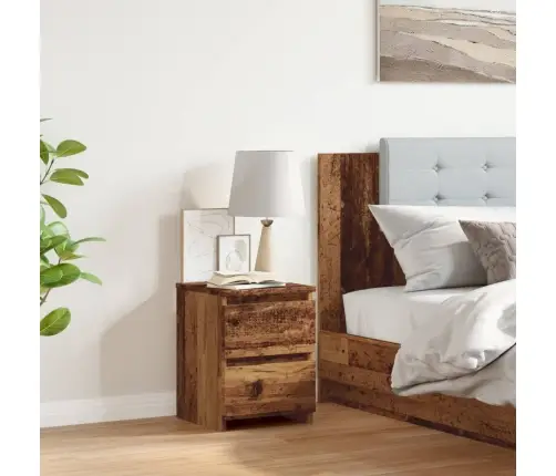 Naktsskapītis, Veca Koka, 30X30X40 Cm, Inženierijas Koks Vidaxl